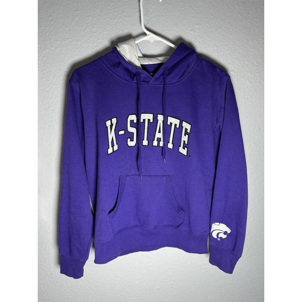 Vintage Men’s Stadium K-State Hoodie Size Small Purple Embroidered